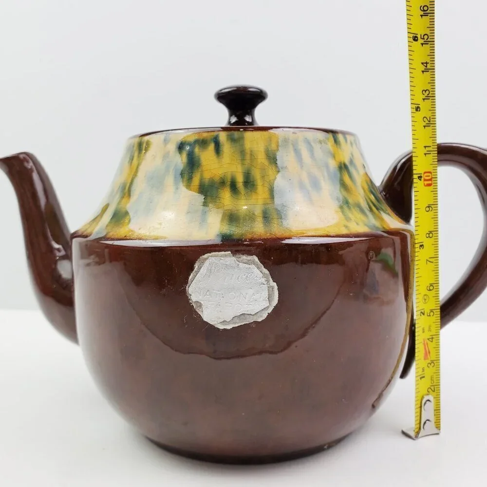 Vintage Teapot Price Bros Made England Ceramic Glazed
